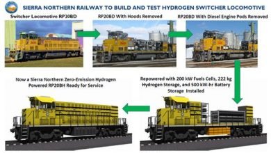 SoCalGas partners Sierra Northern Railway to develop hydrogen fuel cell switcher rail locomotive
