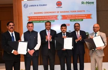 IndianOil, L&T and ReNew to develop green hydrogen business
