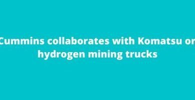 Cummins and Komatsu collaborate on hydrogen mining haul trucks