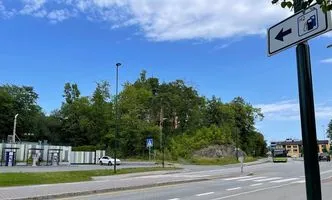 Norway's first road sign for a hydrogen station