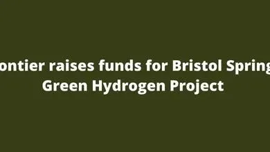 Frontier raises funds for Bristol Springs Green Hydrogen Project