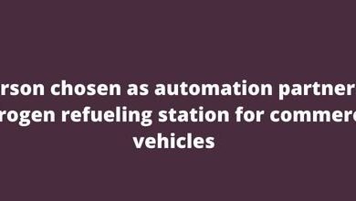 Emerson chosen as automation partner for hydrogen refueling station for commercial vehicles