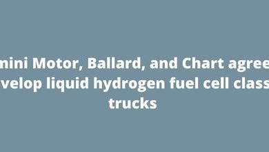 Gemini Motor, Ballard, and Chart agree to develop liquid hydrogen fuel cell class 8 trucks