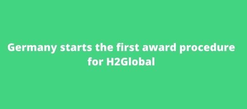 Germany starts the first award procedure for H2Global