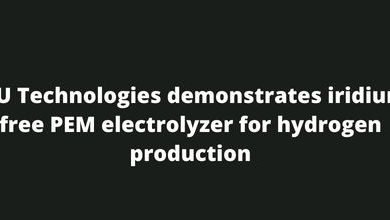 H2U Technologies demonstrates iridium-free PEM electrolyzer for hydrogen production