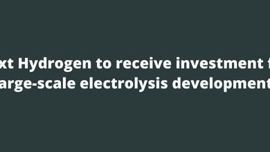 Next Hydrogen to receive investment for large-scale electrolysis development