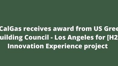 SoCalGas receives award from US Green Building Council - Los Angeles for [H2] Innovation Experience project