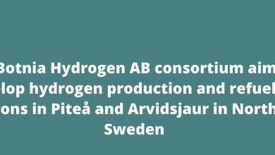 The Botnia Hydrogen AB consortium aims to develop hydrogen production and refuelling stations in Piteå and Arvidsjaur in Northern Sweden