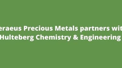 Heraeus Precious Metals partners with Hulteberg Chemistry & Engineering