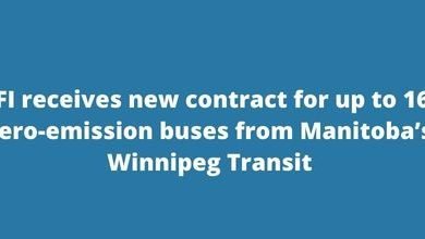 NFI receives new contract for up to 166 zero-emission buses from Manitoba’s Winnipeg Transit