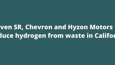 Raven SR, Chevron and Hyzon Motors to produce hydrogen from waste in California