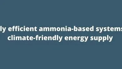 Highly efficient ammonia-based systems for climate-friendly energy supply