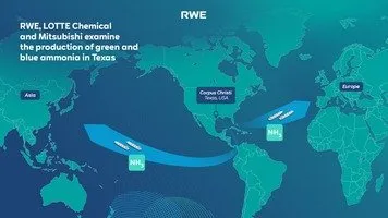 RWE, Lotte Chemical and Mitsubishi to develop ammonia project in Port of Corpus Christi in US