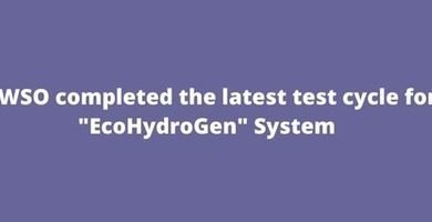 GWSO completed the latest test cycle for EcoHydroGen System