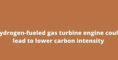 Hydrogen fueled gas turbine engine could lead to lower carbon intensity