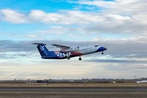 Plug-Powered airliner takes off at Washington State airport