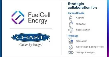 FuelCell Energy and Chart Industries to collaborate on decarbonization and hydrogen technologies