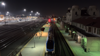 SBCTA unveiled a new hydrogen powered train at San Bernardino Depot Train Station