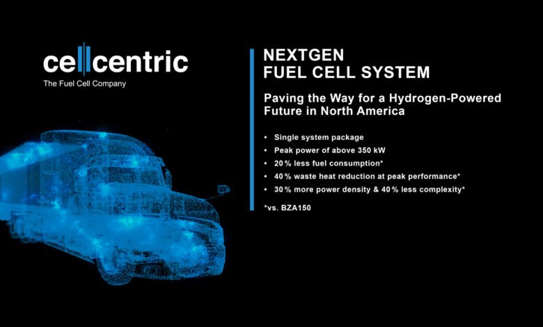 cellcentric announces its NextGen fuel cell system tailor-made for sustainable hydrogen-powered long-haul trucks