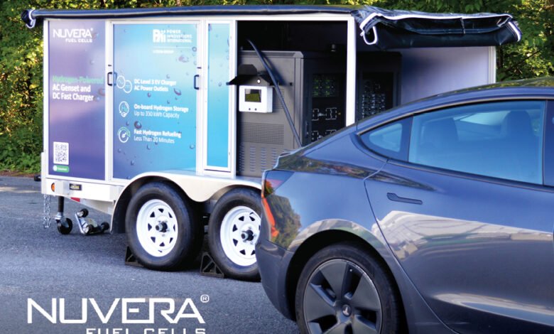 Nuvera Fuel Cells to demonstrate its first operational HydroCharge unit, a hydrogen-powered AC Genset