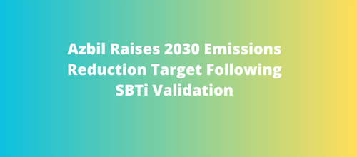 Azbil Raises 2030 Emissions Reduction Target Following SBTi Validation
