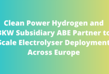 Clean Power Hydrogen and BKW Subsidiary ABE Partner to Scale Electrolyser Deployment Across Europe