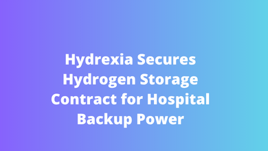 Hydrexia Secures Hydrogen Storage Contract for Hospital Backup Power