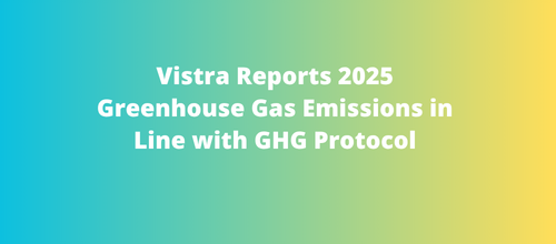 Vistra Reports 2025 Greenhouse Gas Emissions in Line with GHG Protocol