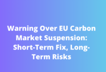 Warning Over EU Carbon Market Suspension Short-Term Fix, Long-Term Risks