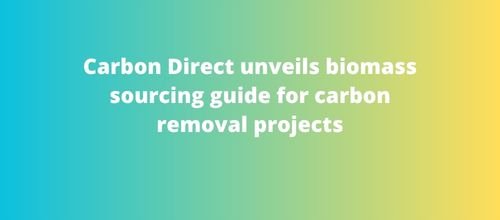 Carbon Direct unveils biomass sourcing guide for carbon removal projects