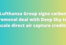 Lufthansa Group signs carbon removal deal with Deep Sky to scale direct air capture credits