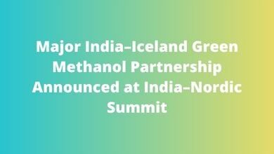 Major India–Iceland Green Methanol Partnership Announced at India–Nordic Summit