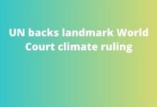 UN backs landmark World Court climate ruling