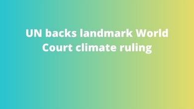UN backs landmark World Court climate ruling