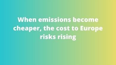 When emissions become cheaper, the cost to Europe risks rising